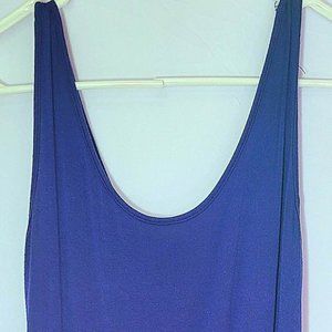 Navy blue design maxi dress